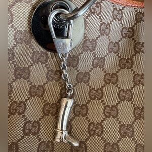 ❤️🐎Authentic Gucci Silver Equestrian Boot Keychain/Bag Charm🐎❤️